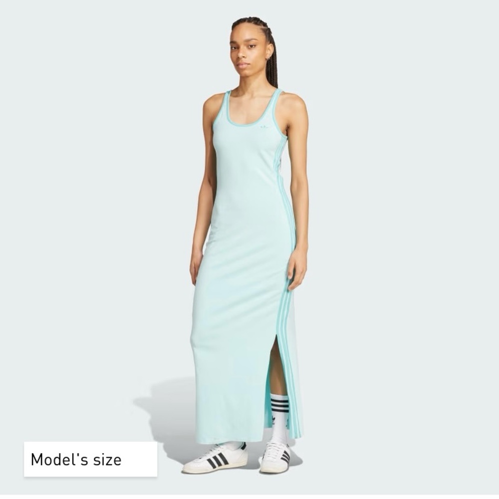 Adidas turquoise Maxi Dress -M